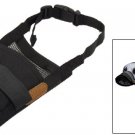 Size XL Black Nylon Mesh Pet Dog No Bark Bites Muzzle