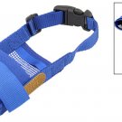 Pet Dog Anti Bark Chew Blue Soft Mask Muzzle Size S