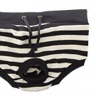 Black White Cat Sanitary Diaper Pet Dog Apparel Pant S