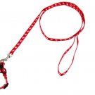 Red Nylon Dog Pet Puppy Harness Pulling Leash Rope