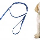 Blue Puppy Pet Dog Pulling Leash with Bones Pattern