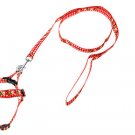 Nylon Pet Doggie Doggle Puppy Dog Adjustable Collar and Leash Set
