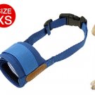 XS Dog Pet Mask Blue Soft Mesh Muzzle Bark Bite Grooming