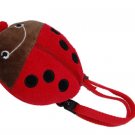 Red Ladybird Ladybug Pattern Dog Doggie Puppy Knapsack Pack & Leash