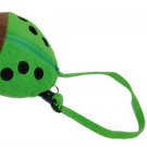 Ladybug Ladybird Pattern Dog Doggie Knapsack Pack & Leash Green
