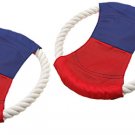 2 Training Catching Rope Frisbee Flyer Toy for Dog Pet