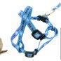 Dog Puppy Blue Pulling Harness Leash Set Small