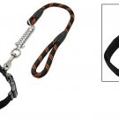 Medium Dog Nylon Adjustable Collar and Round Leash Set