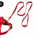 I Love Dog Red Puppy Pulling Harness and Leash Set Small