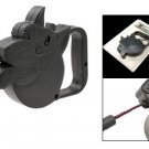 Automatic Retractable Small Dog 9ft Leash Black
