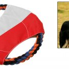 Pet Dog Puppy Training Catching Rope Flyer Frisbee Toy