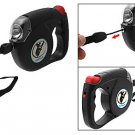 15ft Retractable Flex Dog Leash with Flashlight Torch