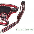 Black Large Pet Dog Backpack Carrier Harness with Leash Set