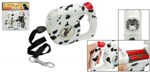 Luxury Flex Retractable Dog Leash with Dog Design 4.5M