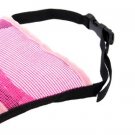 Dog Mesh Nylon Muzzle Size XL w/ 11 for Dog Snouts Pink & Black 7,