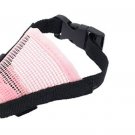 Dog Mesh Nylon Muzzle Size XS w/ 4? for Dog Snouts Pink & Black 3-1/2?