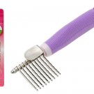 Dog & Cat Pets Grooming Moulting Comb Purple