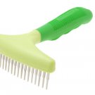 Green Brush Pet Dog Grooming Shedding Brush Rakes