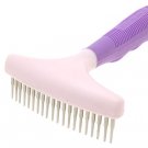 Purple Brush Pet Dog Grooming Shedding Brush Rakes