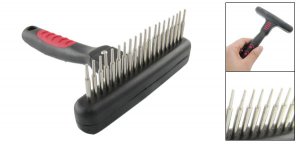 Single Row Tooth Rake Grooming Moulting Comb for Dog Cat Pet