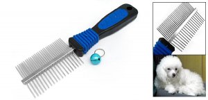 Double Side Pet Cat Dog Coat Grooming Professional Comb with Fine Tooth