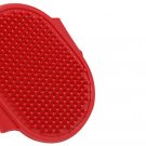 Red Cat Dog Pet Shower Bath Soft Rubber Brush