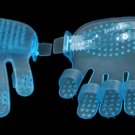 Cats Dogs Pet Grooming Massaing Bathing Blue Glove Brush