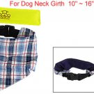 Detachable Check Prints Pet Dog Scarf w Ice Pack