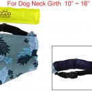 Flower Leaves Pattern Dog Neckerchief w Yellow Ice Pack