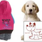 Dog Doggy Dress Size S Fuchsia Blue Winter Dress Apparel