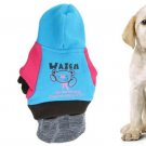 Puppy Doggie Winter Blue Fuchsia S Pocket Dress Clothes