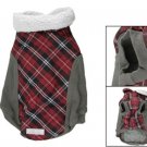 Hook Loop Fastener Lattice Fleece Collar Dog Clothes S