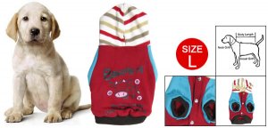 Pet Dog Costume Press Studs Closure Cow Print Hoodie Clothes L