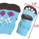 Argyle Pattern Knitted Stretchy Socks 4Pcs for Pet Dog