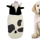 Pink Nose Cow Hoode Black White Jumpsuit for Dog Pet XS