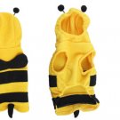 Yellow Black Honey Bee Sleeveless Costume M for Dog Pet