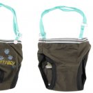 Coffee Cotton Female Dog Sanitary Diaper Pants Size 2