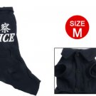Size M Navy Blue Collar Jumpsuit Clothes for Dog Pet