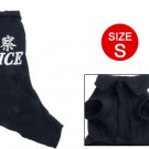 Point Collar Navy Blue Jumpsuit Clothes for Dog Pet Size S