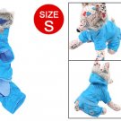 Size S Sky Blue Cotton Plush Apparel Clothes for Dog