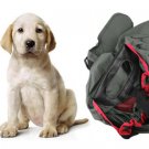 Army Green Red Nylon Adjustable Waist Strap Dog Pet Carrier Holder