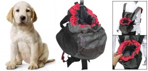 Pet Dog Carrier Adjustable Double Shoulder Backpack Bag