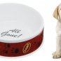 Paws Design Cat Dog Pet Solid Plastic Water Food Bowl