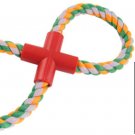 Pet Dog Knot Colored Rope Figure 8-Shaped Tug Fetch Trainning Toy