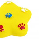 Paw Decor Yellow Vinyl Star-Shape Squeeze Squeaky Toy for Pet Dog