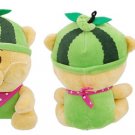 Sponge Filled Green Watermelon Hat Plush Bear Gift Pet Dog Toy Doll