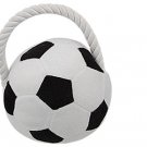 Rope Design Plush Squeaky Soccer Pet Ball Toy for Puppy Dog
