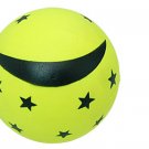 Star Moon Pattern Mini Children's Bouncing Ball Toy Yellow Green