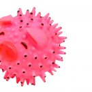 Pig Pattern Vinyl Spikey Squeaky Squeak Ball Fetch Dog Toy