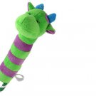 Loofa Squeaky Animal-Plush Dog Puppy Pet Toy w/ Tug Rope